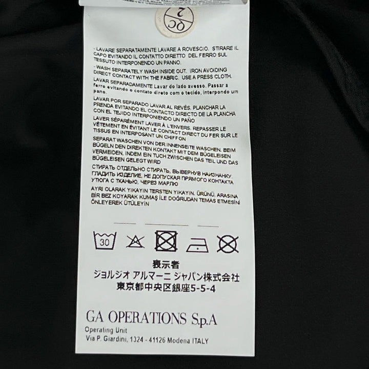 極美品▲EMPORIO ARMANI エンポリオ アルマーニ 3Y1G07 黒タグ ロゴボタン 3WAY ジャケット ベスト ブラック S 正規品 メンズ