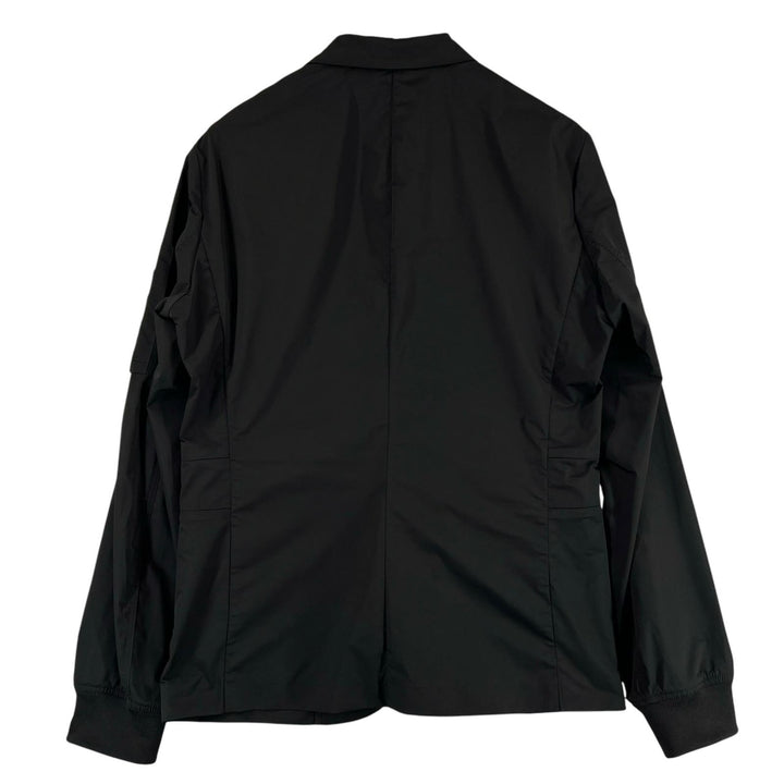 極美品▲EMPORIO ARMANI エンポリオ アルマーニ 3Y1G07 黒タグ ロゴボタン 3WAY ジャケット ベスト ブラック S 正規品 メンズ