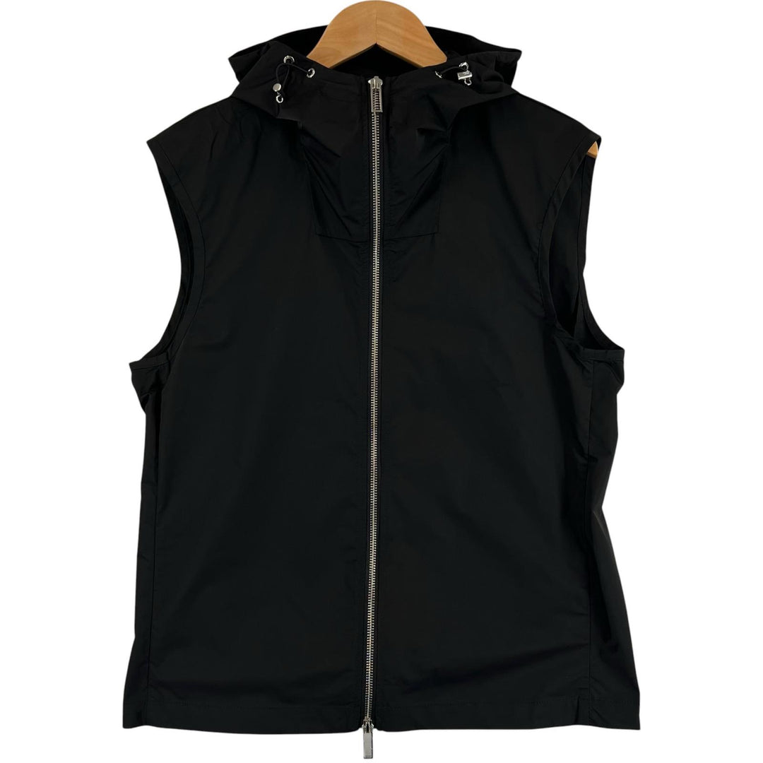 極美品▲EMPORIO ARMANI エンポリオ アルマーニ 3Y1G07 黒タグ ロゴボタン 3WAY ジャケット ベスト ブラック S 正規品 メンズ