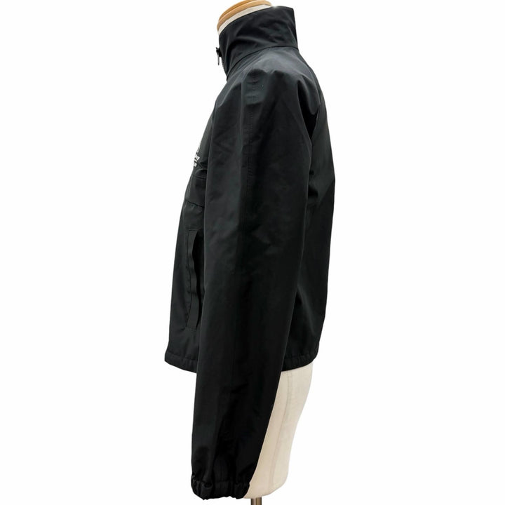 美品□PRADA プラダ 36thアメリカズカップ ロゴプリント スタンドカラー ブルゾンジャケット ウィンドブレーカー ブラック XS 正規品
