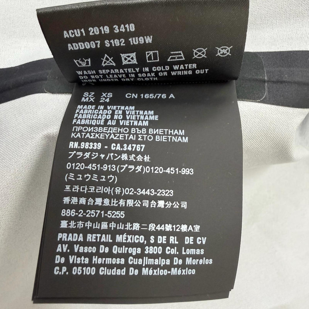 美品□PRADA プラダ 36thアメリカズカップ ロゴプリント スタンドカラー ブルゾンジャケット ウィンドブレーカー ブラック XS 正規品