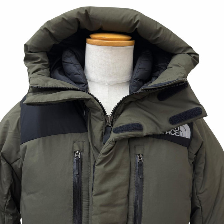 美品□THE NORTH FACE ザ・ノースフェイス ND92240 Baltro Light Jacket GORE-TEX フーデッド ダウンジャケット カーキ M 正規品 メンズ