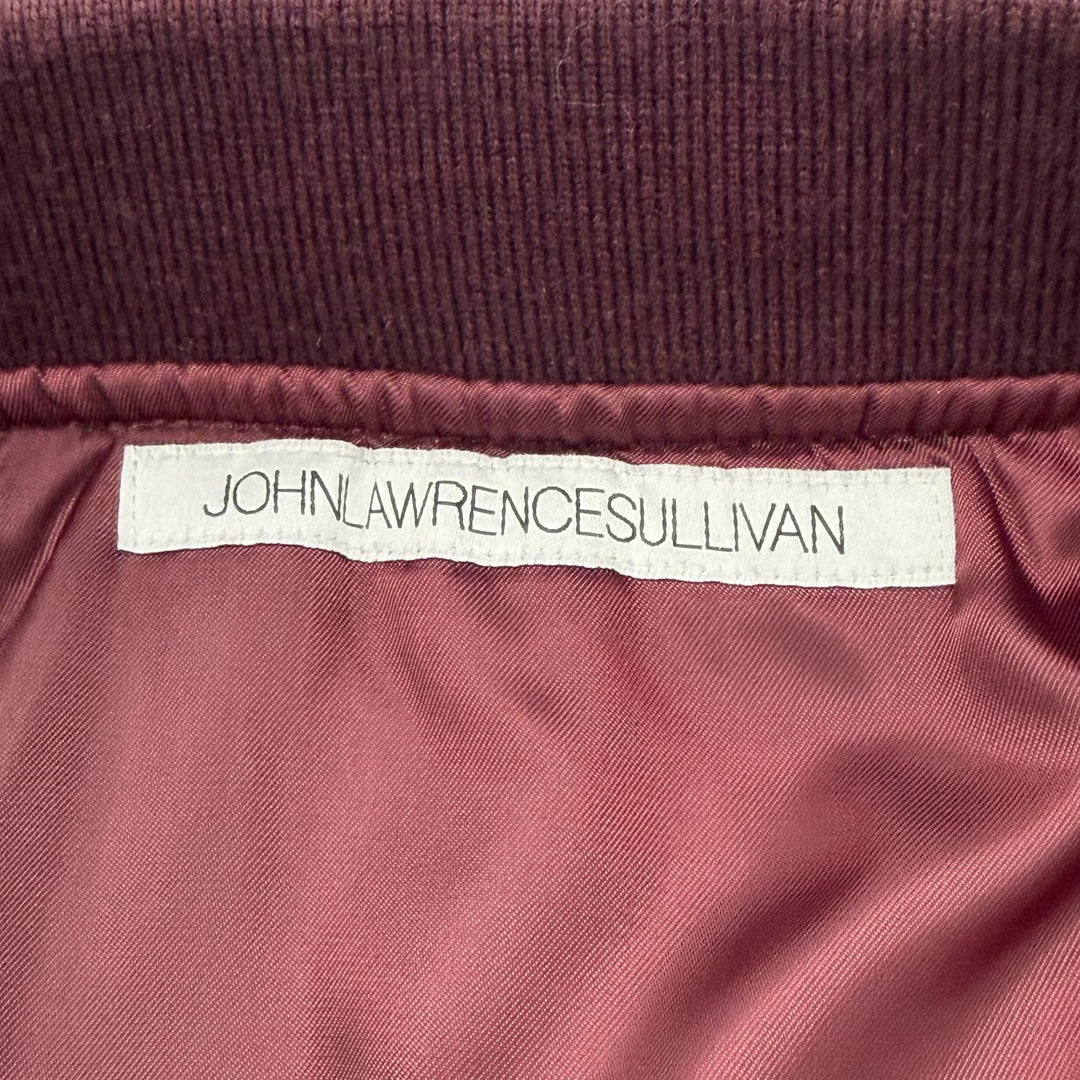 極美品▼JOHN LAWRENCE SULLIVAN ジョンローレンスサリバン 1B013-0324-22 MA-1 WZIPUP ボンバージャケット レッド 44 正規品 メンズ