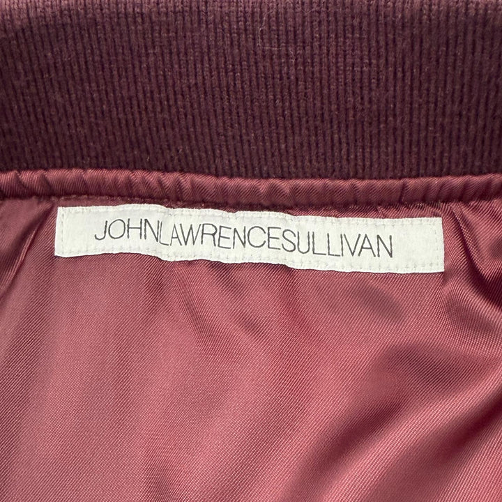 極美品▼JOHN LAWRENCE SULLIVAN ジョンローレンスサリバン 1B013-0324-22 MA-1 WZIPUP ボンバージャケット レッド 44 正規品 メンズ