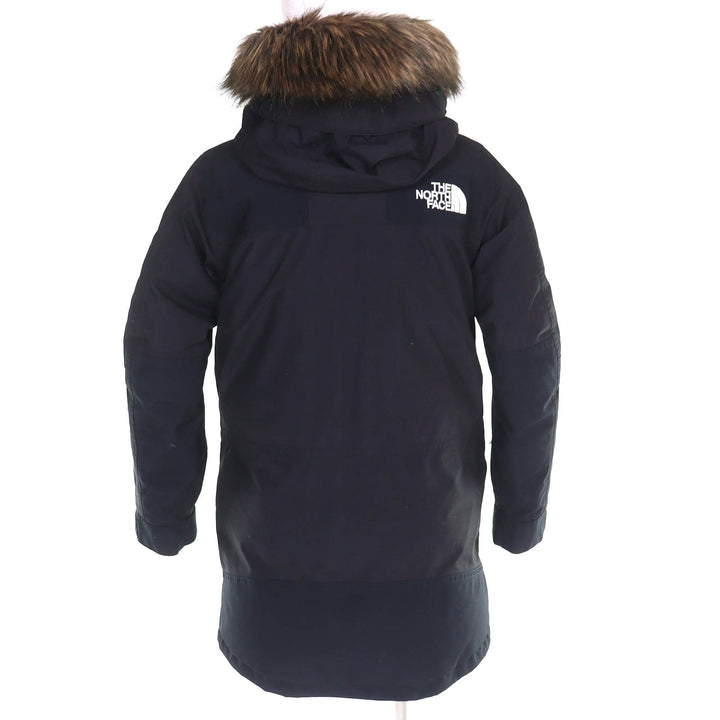 美品△THE NORTH FACE ザ・ノースフェイス NDW91935 Moutain Down Coat マウンテンダウンコート ゴアテックス ロゴ ブラック S 正規品