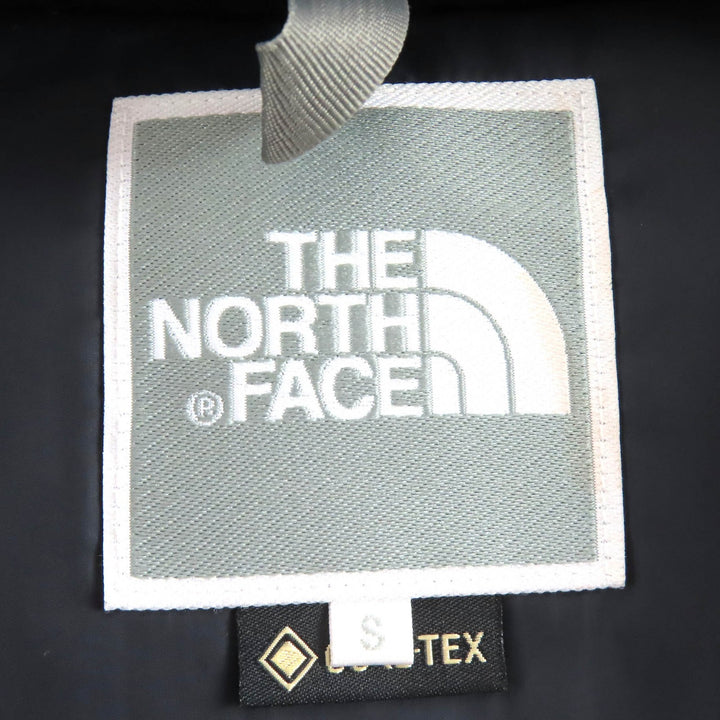 美品△THE NORTH FACE ザ・ノースフェイス NDW91935 Moutain Down Coat マウンテンダウンコート ゴアテックス ロゴ ブラック S 正規品
