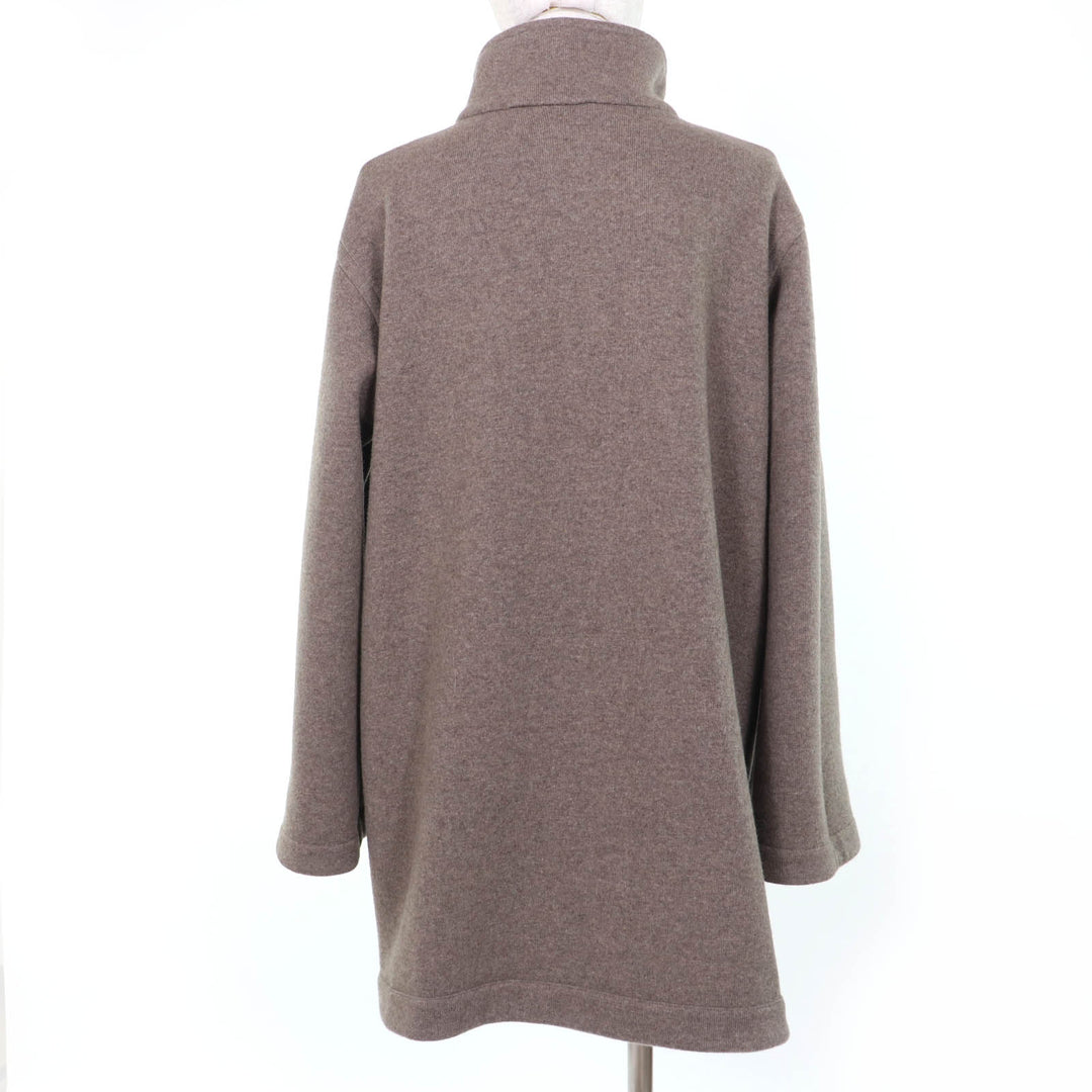 極美品☆LEONARD レオナール 0468854 ウール 花柄デザイン リバーシブル コート マルチカラー 38 イタリア製 正規品 レディース