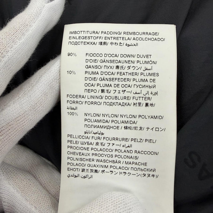 美品☆TATRAS タトラス LTAT22A4581-D Rライン CIMA チマ ウール シルク ファー・フード付 ダウンコート ダークネイビー 03 正規品