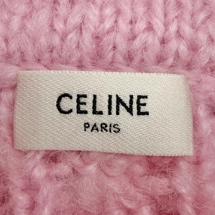 極美品◇CELINE セリーヌ 25AW 2ADMI884Z 24BY トリオンフデザイン アランモヘア ウール ニット XS イタリア製 正規品 レディース