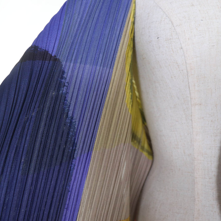 極美品☆PLEATS PLEASE プリーツプリーズ イッセイミヤケ 20SS PP01-JA702 総柄 ロング丈 カーディガン マルチ 3 正規品 レディース
