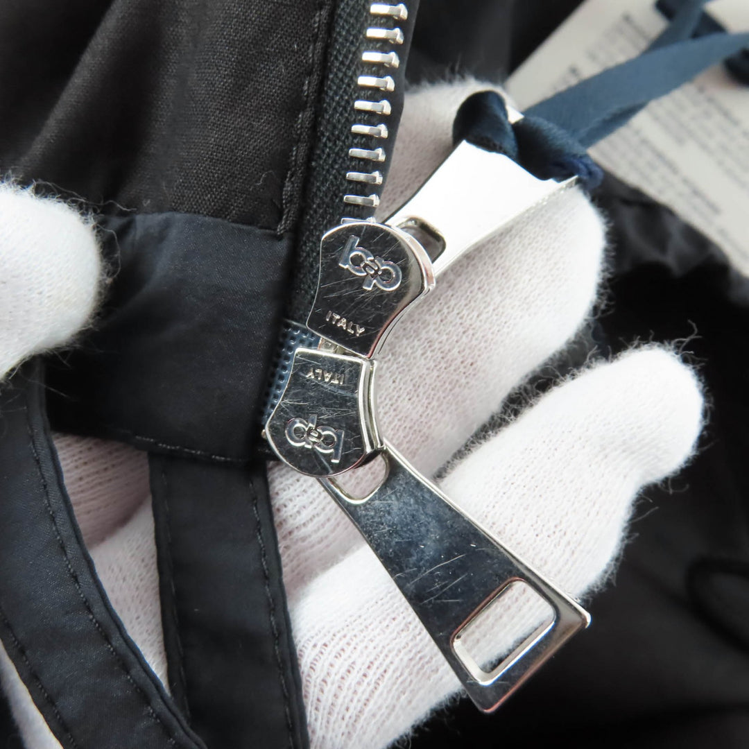 未使用品☆MONCLER モンクレール 23SS SUIR レザーロゴパッチ・フード付 ナイロンジャケット ダークネイビー 1 正規品 レディース