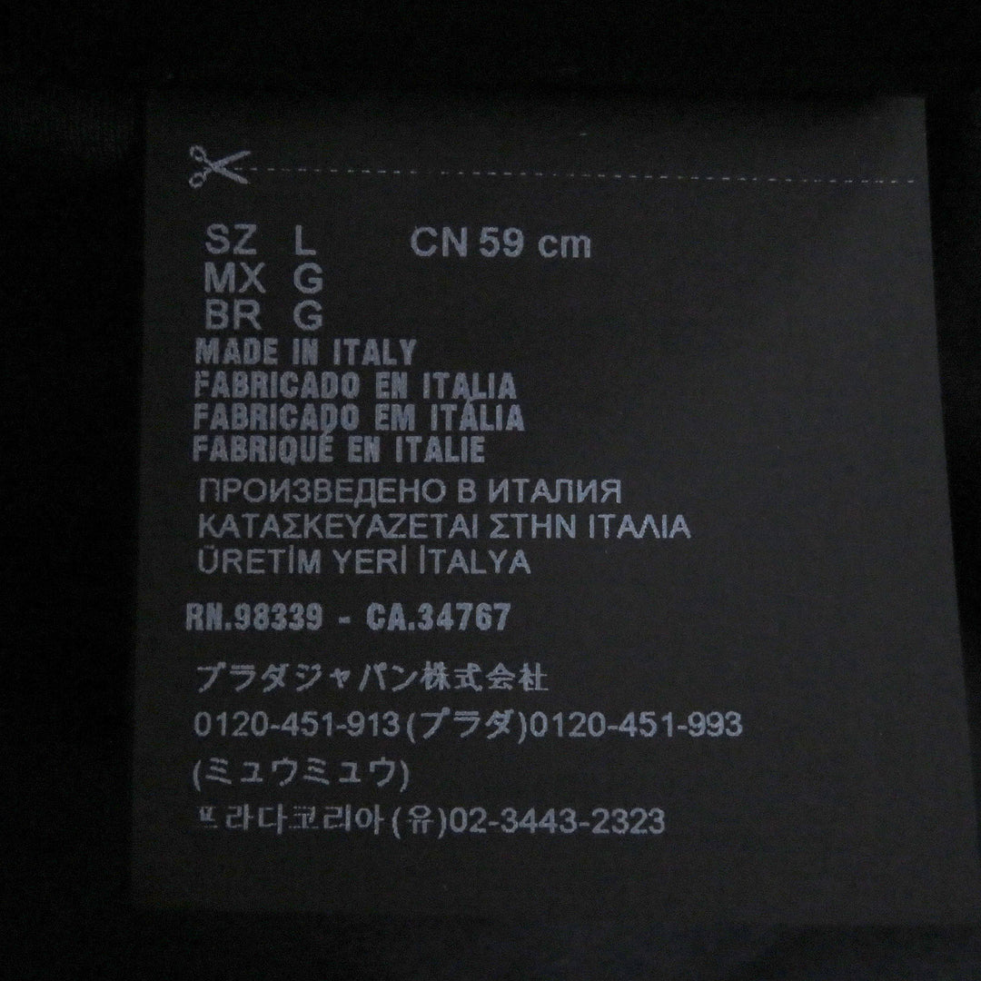 極美品□PRADA プラダ 2HC282 トライアングルポーチ ストライプ柄 ドリルハット バケットハット ブラウン系 L イタリア製 正規品 メンズ