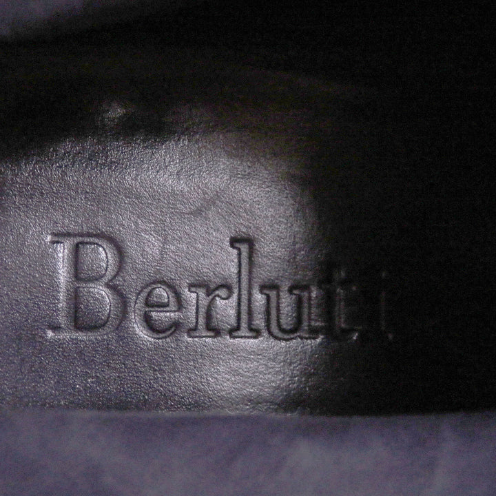 良品□Berluti ベルルッティ スカーズ スクリットレザー オルガ期 カリグラフィ チェルシーブーツ ダークブラウン系 26cm相当 メンズ