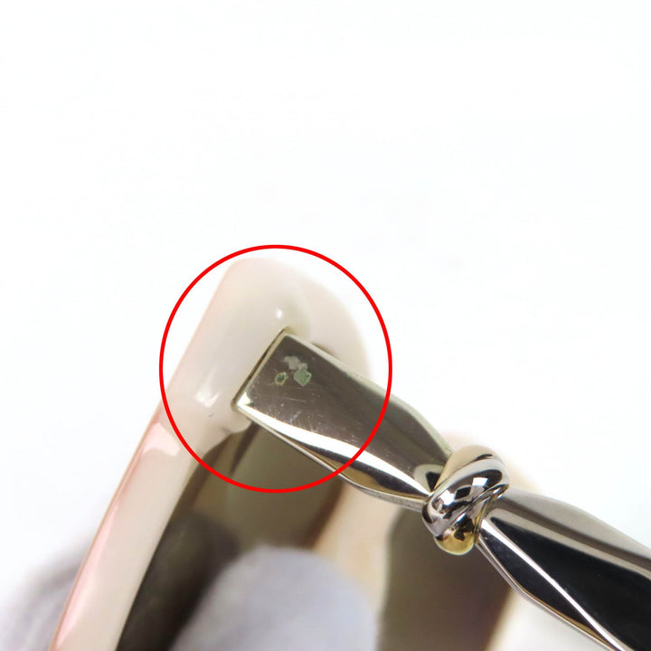 良品△Cartier カルティエ T8201067 レディ トリニティ ロゴ サングラス アイウェア ペールピンク 140 フランス製 レディース