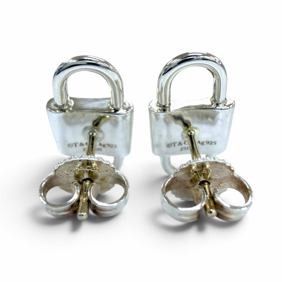 美品☆TIFFANY&amp;Co. ティファニー ティファニー 1837 スモールダブルロック ピアス AG925 シルバー 重量3.9g レディース 箱・保存袋付き