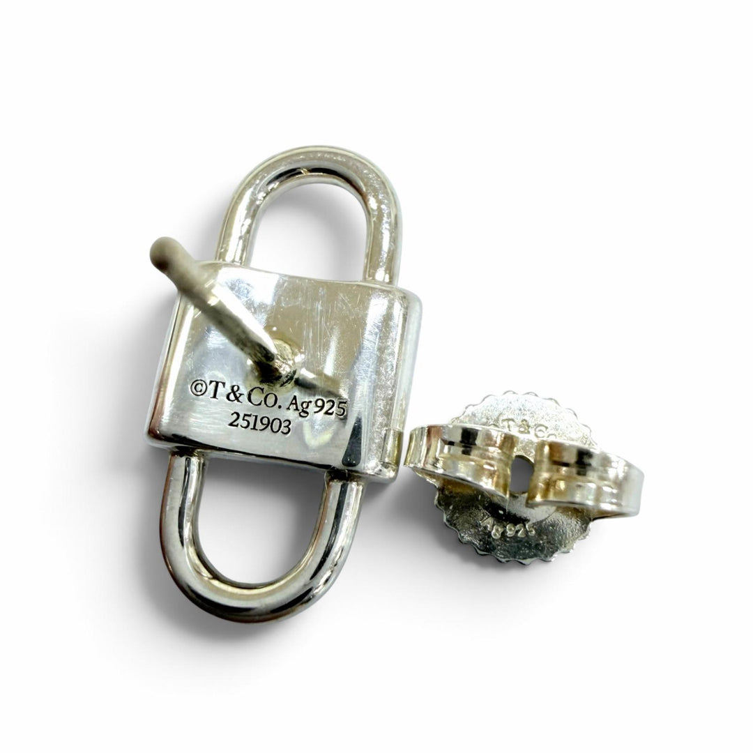 美品☆TIFFANY&amp;Co. ティファニー ティファニー 1837 スモールダブルロック ピアス AG925 シルバー 重量3.9g レディース 箱・保存袋付き