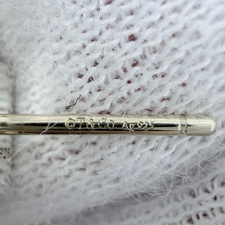 美品☆TIFFANY&amp;Co. ティファニー ティファニー 1837 スモールダブルロック ピアス AG925 シルバー 重量3.9g レディース 箱・保存袋付き