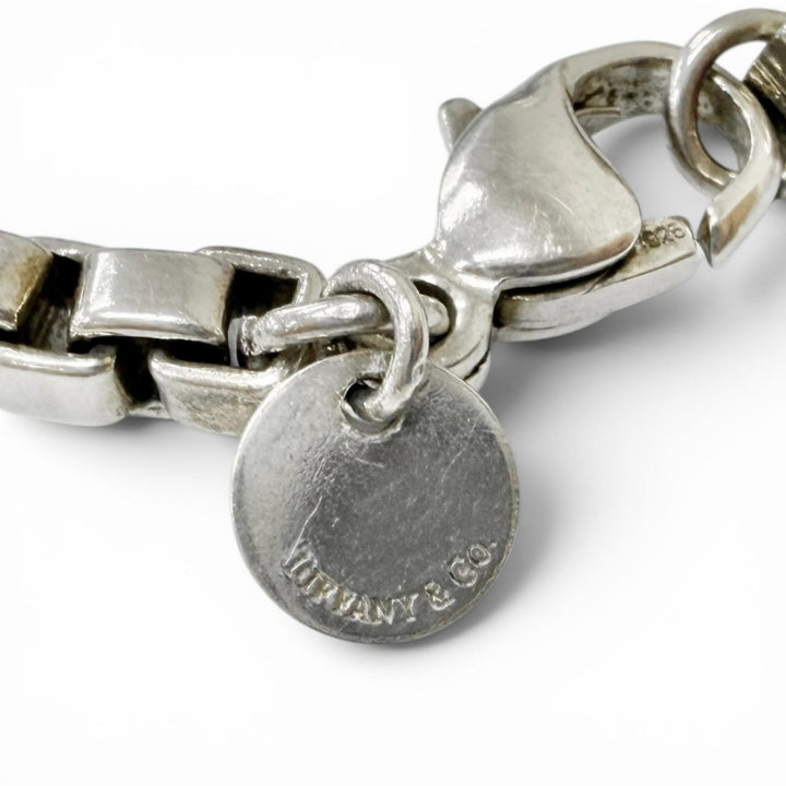 美品□TIFFANY&amp;Co. ティファニー ベネチアン SV925 チェーン ブレスレット アクセサリー シルバー 総重量15.4g メンズ レディース