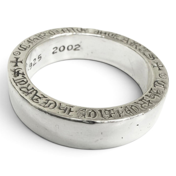 良品□CHROME HEARTS クロムハーツ SPACER PLN 6mm スペーサープレーン SV925 リング 指輪 アクセサリー シルバー JP21号 重量10g メンズ