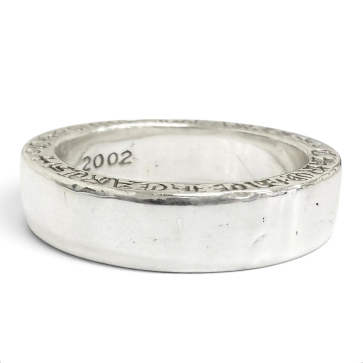 良品□CHROME HEARTS クロムハーツ SPACER PLN 6mm スペーサープレーン SV925 リング 指輪 アクセサリー シルバー JP21号 重量10g メンズ