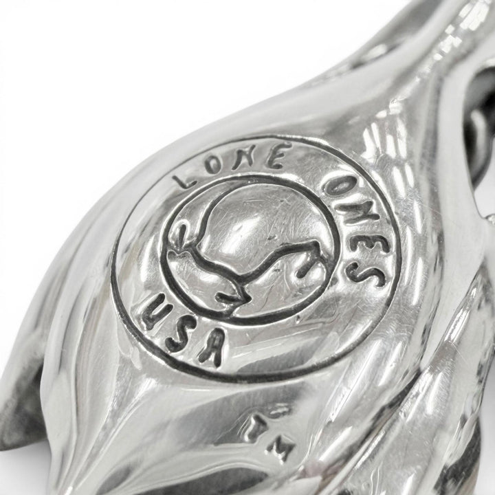 極美品◇LONE ONES ロンワンズ ティアベル キークラスプ M SV925 現行品 ペンダントトップ キーホルダー 重量22.06g メンズ 定価211200円