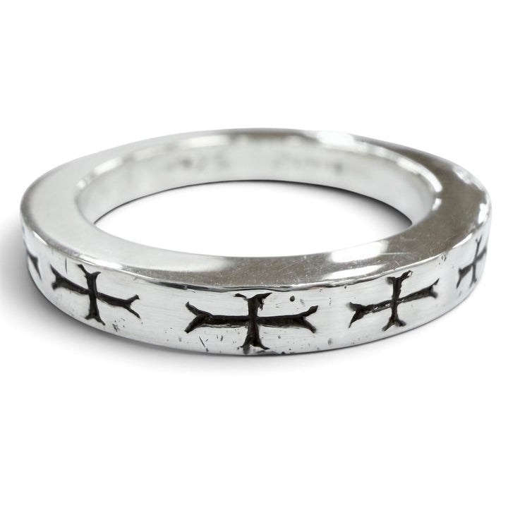 美品●CHROME HEARTS クロムハーツ SPACER FUCK YOU 925 NYC限定 スペーサー リング・指輪 シルバー JP13号 重量6.1g メンズ 保存袋付き