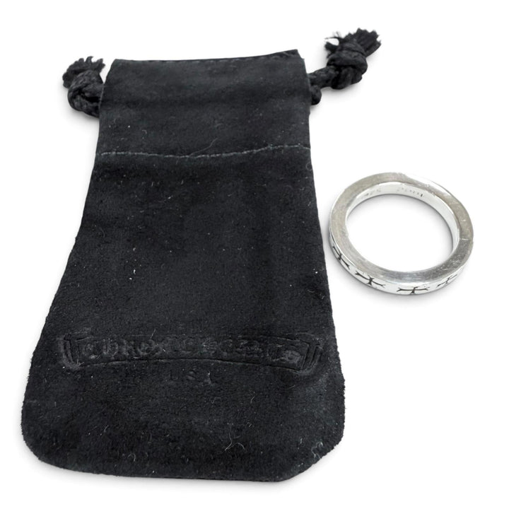 美品●CHROME HEARTS クロムハーツ SPACER FUCK YOU 925 NYC限定 スペーサー リング・指輪 シルバー JP13号 重量6.1g メンズ 保存袋付き