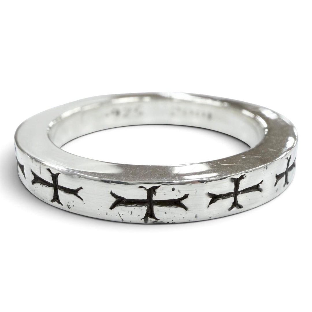 美品●CHROME HEARTS クロムハーツ SPACER FUCK YOU 925 NYC限定 スペーサー リング・指輪 シルバー JP13号 重量6.1g メンズ 保存袋付き