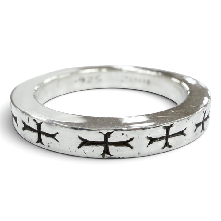 美品●CHROME HEARTS クロムハーツ SPACER FUCK YOU 925 NYC限定 スペーサー リング・指輪 シルバー JP13号 重量6.1g メンズ 保存袋付き