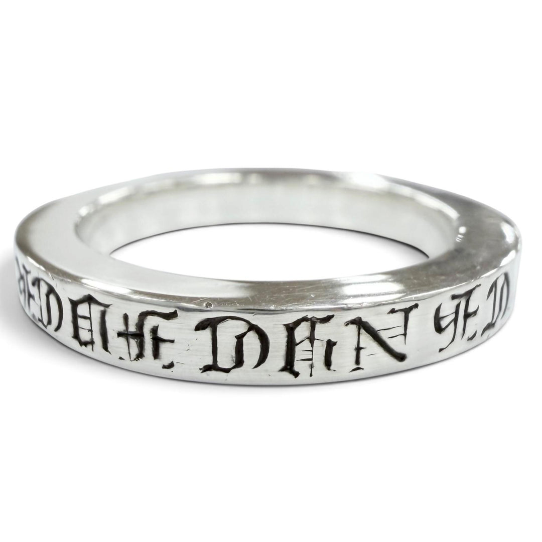 美品●CHROME HEARTS クロムハーツ SPACER FUCK YOU 925 NYC限定 スペーサー リング・指輪 シルバー JP13号 重量6.1g メンズ 保存袋付き