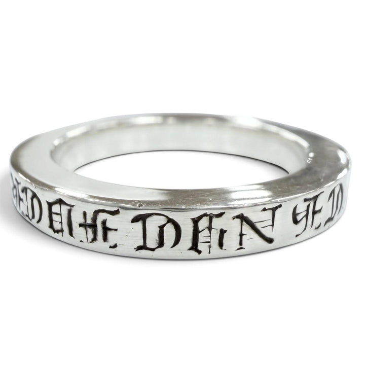 美品●CHROME HEARTS クロムハーツ SPACER FUCK YOU 925 NYC限定 スペーサー リング・指輪 シルバー JP13号 重量6.1g メンズ 保存袋付き