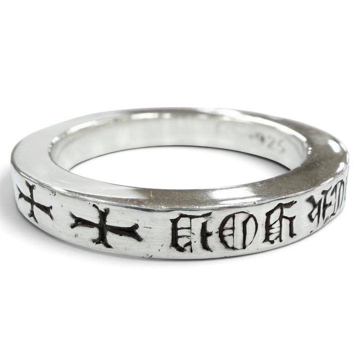美品●CHROME HEARTS クロムハーツ SPACER FUCK YOU 925 NYC限定 スペーサー リング・指輪 シルバー JP13号 重量6.1g メンズ 保存袋付き