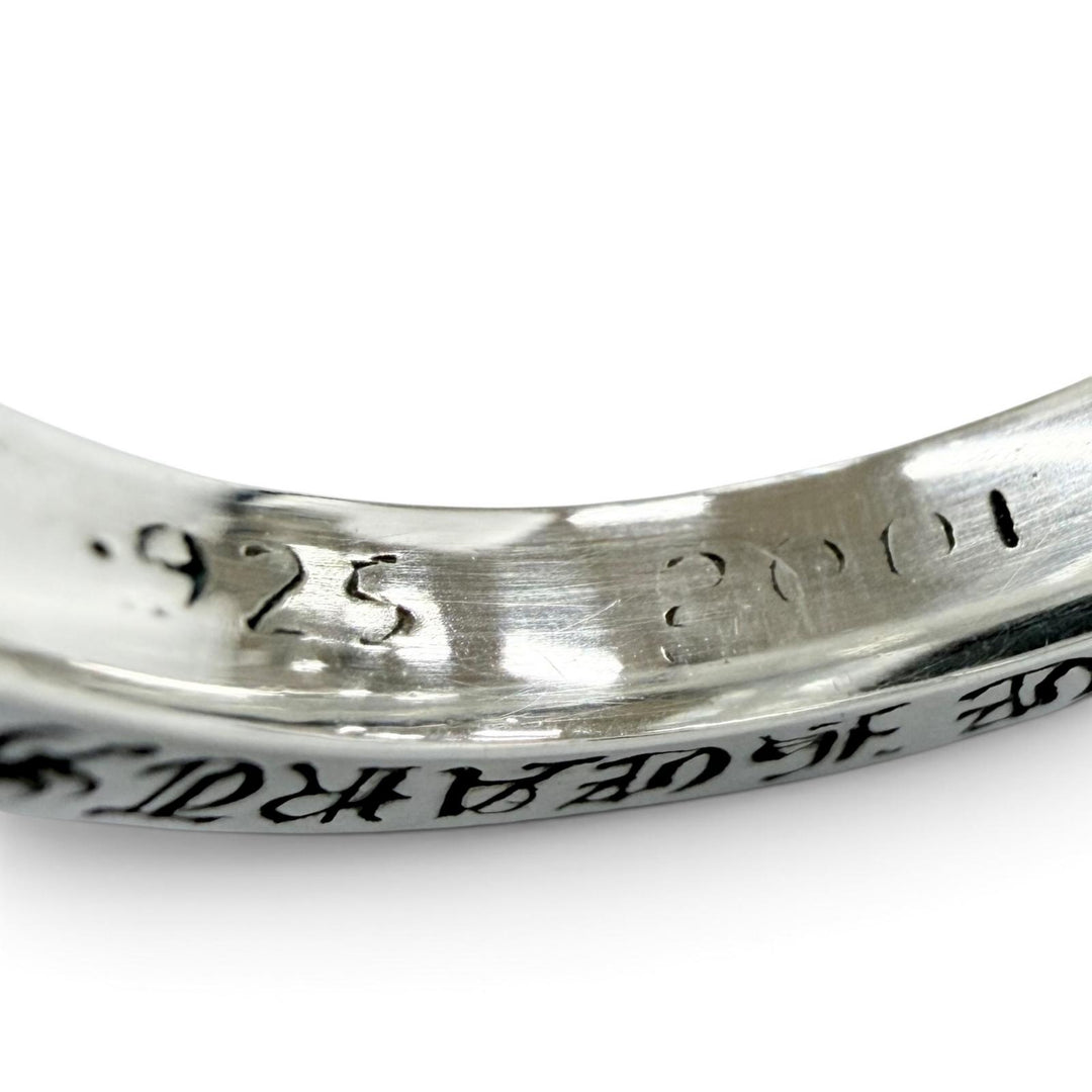 美品●CHROME HEARTS クロムハーツ SPACER FUCK YOU 925 NYC限定 スペーサー リング・指輪 シルバー JP13号 重量6.1g メンズ 保存袋付き