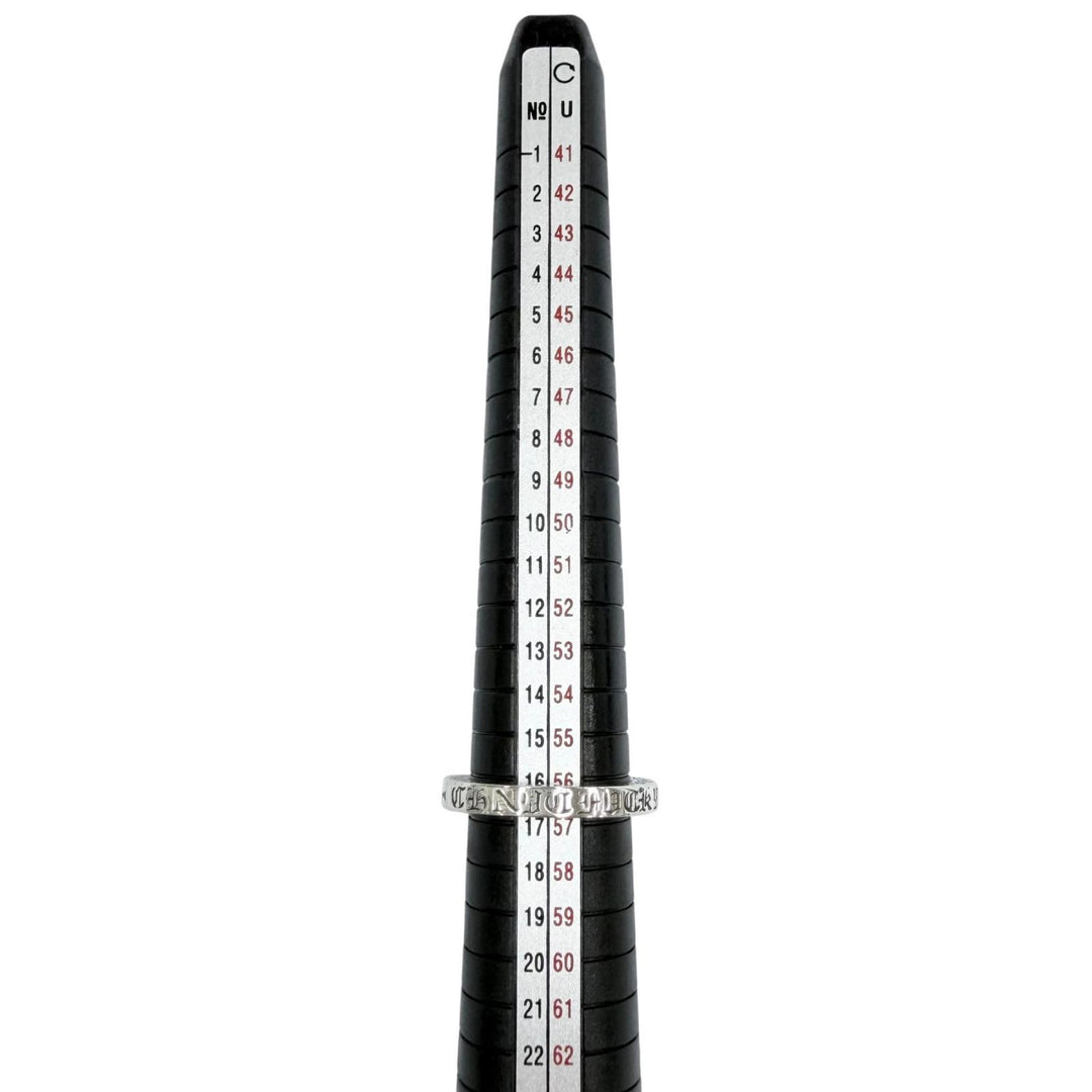 美品●CHROME HEARTS クロムハーツ SPACER FUCK YOU 925 NYC限定 スペーサー リング・指輪 シルバー JP13号 重量6.1g メンズ 保存袋付き