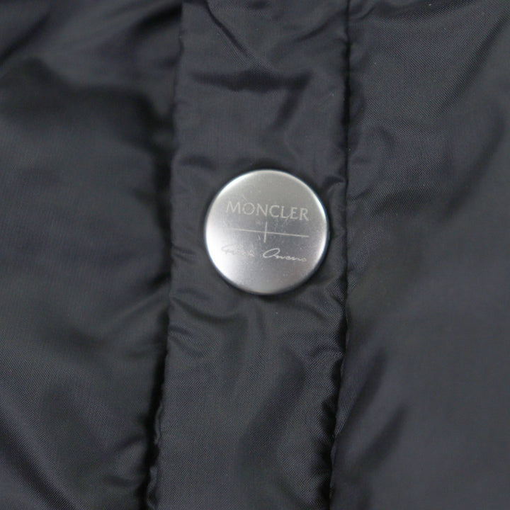 極美品▼MONCLER RICK OWENS モンクレール リックオウエンス 20AW CYCLOPINC ロゴワッペン付き WZIPUP ダウンコート 3 正規品 メンズ