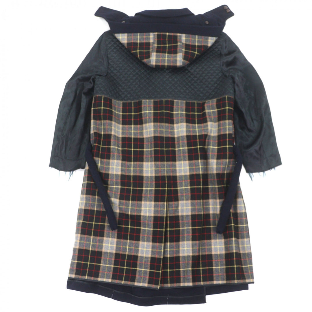 未使用品▼Maison Margiela メゾンマルジェラ 22SS S30AA0178 中綿入り リバーシブル パッチワーク フーデッド ロングコート 44 正規品