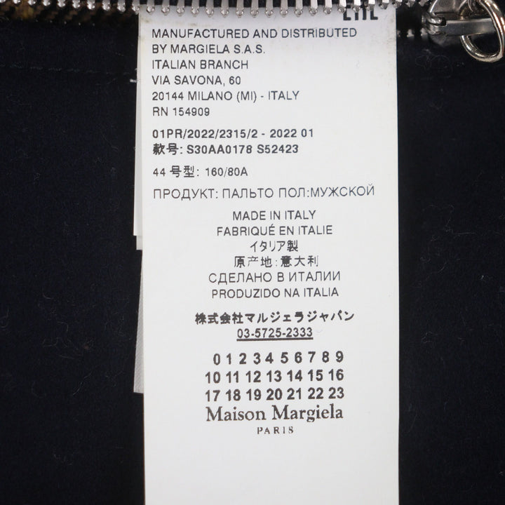 未使用品▼Maison Margiela メゾンマルジェラ 22SS S30AA0178 中綿入り リバーシブル パッチワーク フーデッド ロングコート 44 正規品