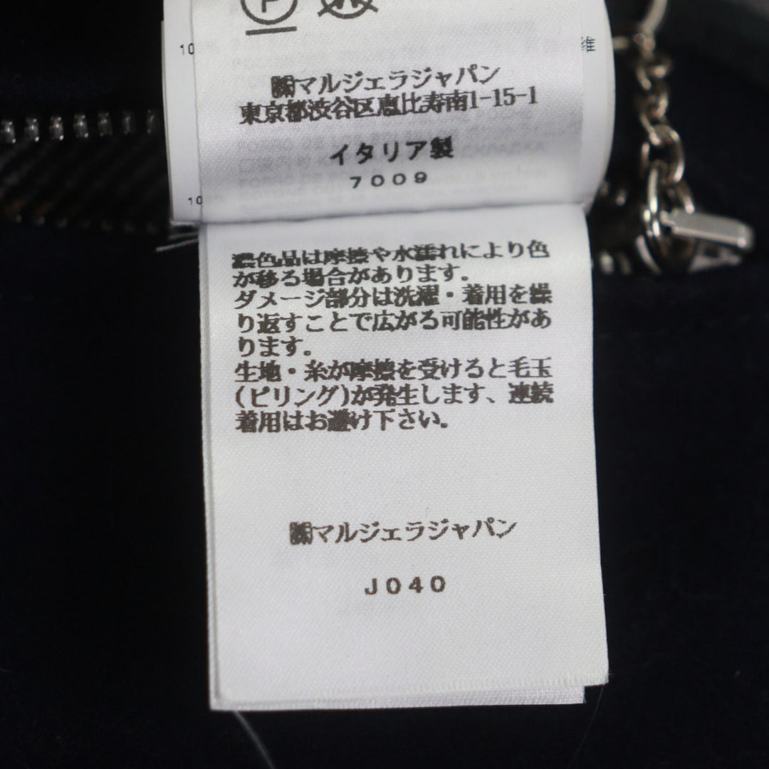 未使用品▼Maison Margiela メゾンマルジェラ 22SS S30AA0178 中綿入り リバーシブル パッチワーク フーデッド ロングコート 44 正規品