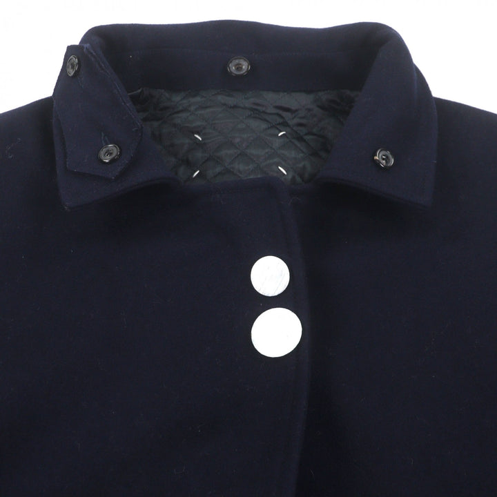 未使用品▼Maison Margiela メゾンマルジェラ 22SS S30AA0178 中綿入り リバーシブル パッチワーク フーデッド ロングコート 44 正規品