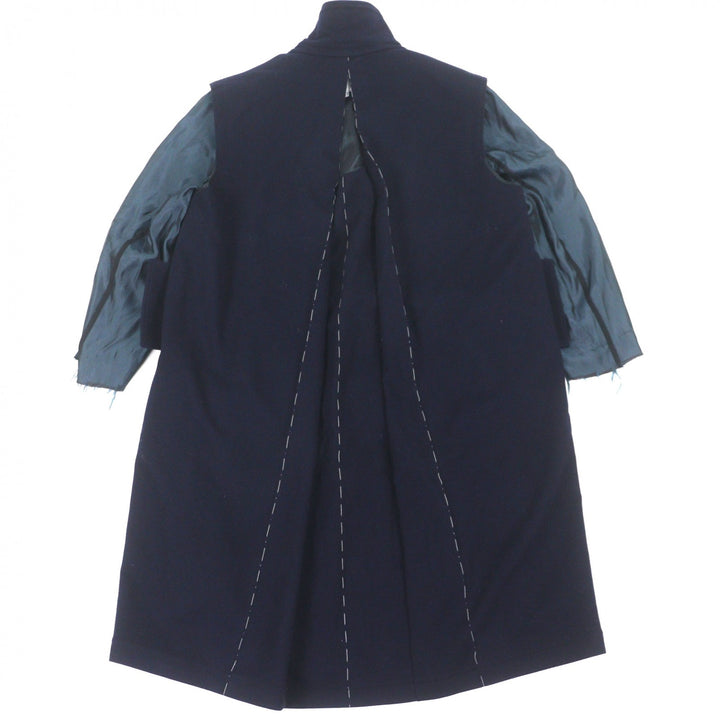未使用品▼Maison Margiela メゾンマルジェラ 22SS S30AA0178 中綿入り リバーシブル パッチワーク フーデッド ロングコート 44 正規品