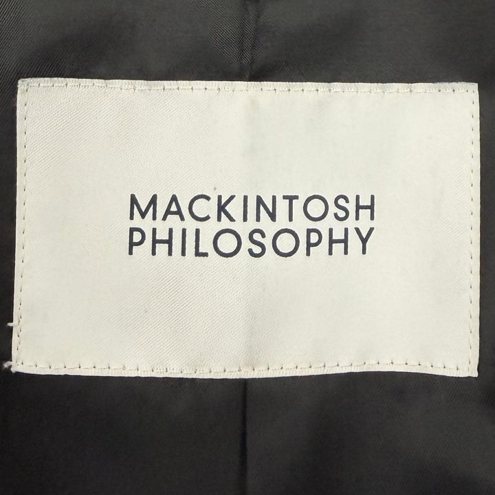 極美品▼マッキントッシュフィロソフィー H1C29-209-28 ショートビーバー ウェリントン ショート カシミヤ混 ステンカラーコート 正規品