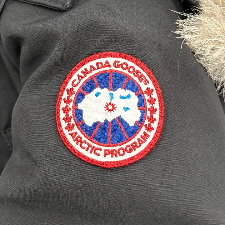 良品☆CANADA GOOSE カナダグース 6660LA TRILLIUM PARKA ラクーンファー・フード付 ダウンコート ブラック S 正規品 レディース