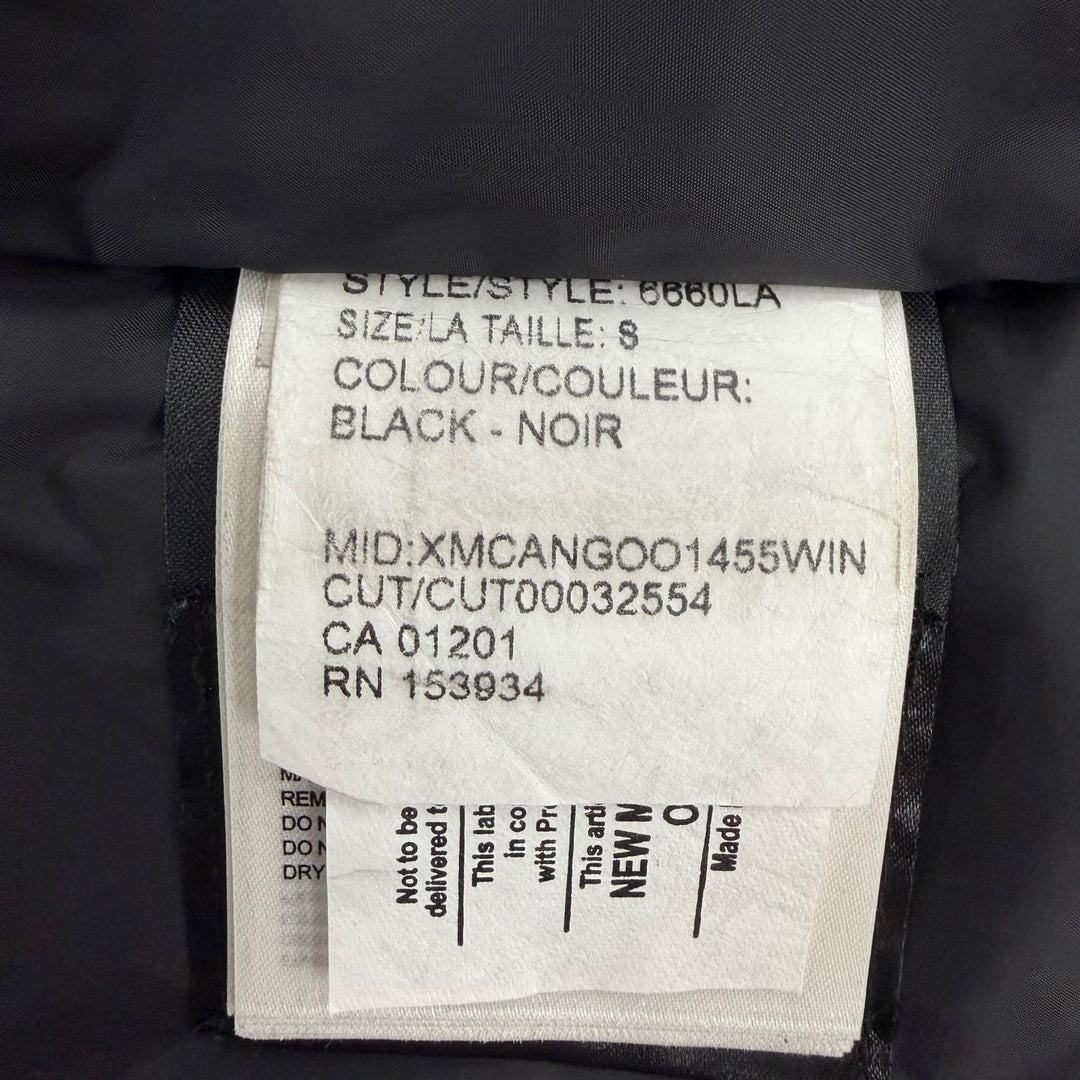 良品☆CANADA GOOSE カナダグース 6660LA TRILLIUM PARKA ラクーンファー・フード付 ダウンコート ブラック S 正規品 レディース