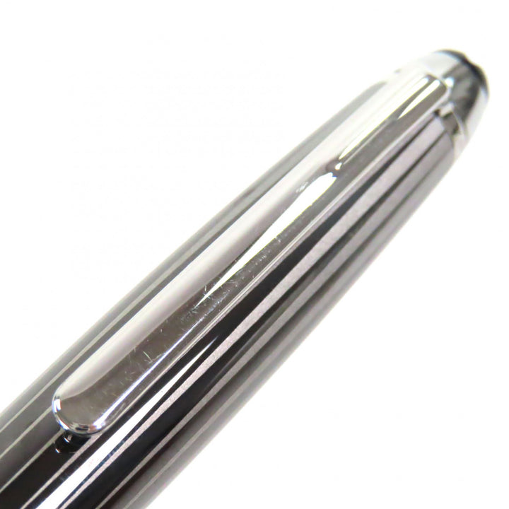 美品▼MONTBLANC モンブラン マイスターシュテュック ソリテール ドゥエ ホワイトスター ツイスト ボールペン ブラック シルバー 筆記◎