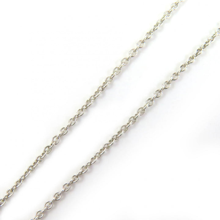 美品△TIFFANY&amp;Co. ティファニー エルサペレッティ バイザヤード ペアシェイプ ダイヤモンド AG925 ネックレス シルバー 重量1.5g