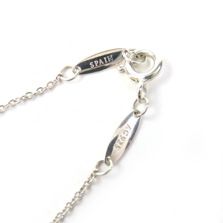 美品△TIFFANY&amp;Co. ティファニー エルサペレッティ バイザヤード ペアシェイプ ダイヤモンド AG925 ネックレス シルバー 重量1.5g