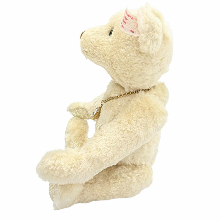 極美品△Steiff シュタイフ 035715 ダイヤモンド テディベア 2012年限定 2000体 スワロフスキー装飾 ぬいぐるみ アイボリー レディース