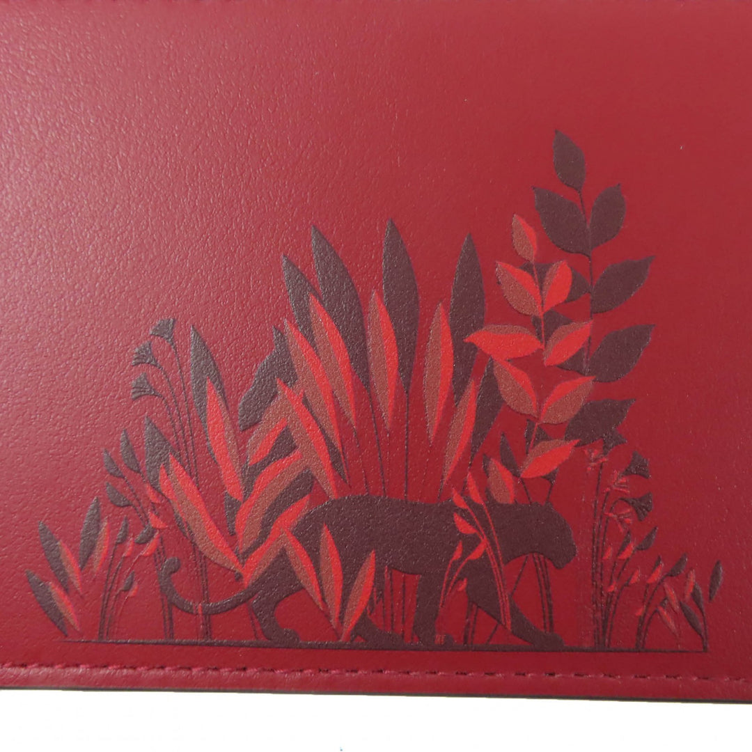極美品☆Cartier カルティエ パンテール グラフィック レザー フラグメントケース コインケース ボルドー イタリア製 レディース