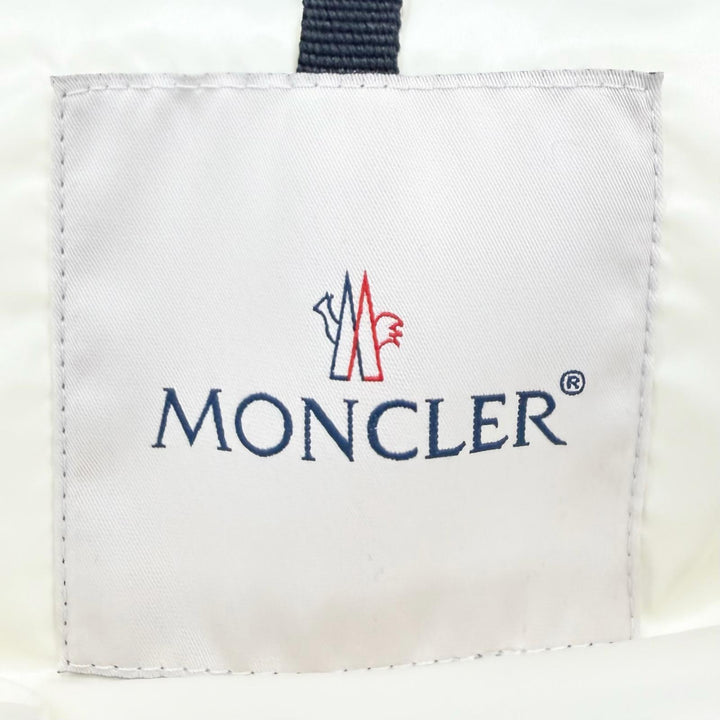 未使用品△MONCLER モンクレール 2022年 ABBAYE アベイ ロゴ フード付 ジップアップ ダウンジャケット ブラック 0 国内正規品 レディース