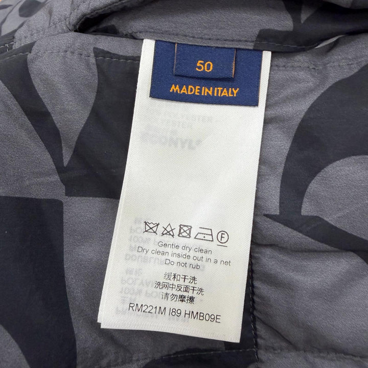 未使用品▼LOUIS VUITTON ルイヴィトン 2022年製 HMB09E モノグラムフラワー キルティング 中綿入り WZIPUP ジャケット 50 正規品 メンズ
